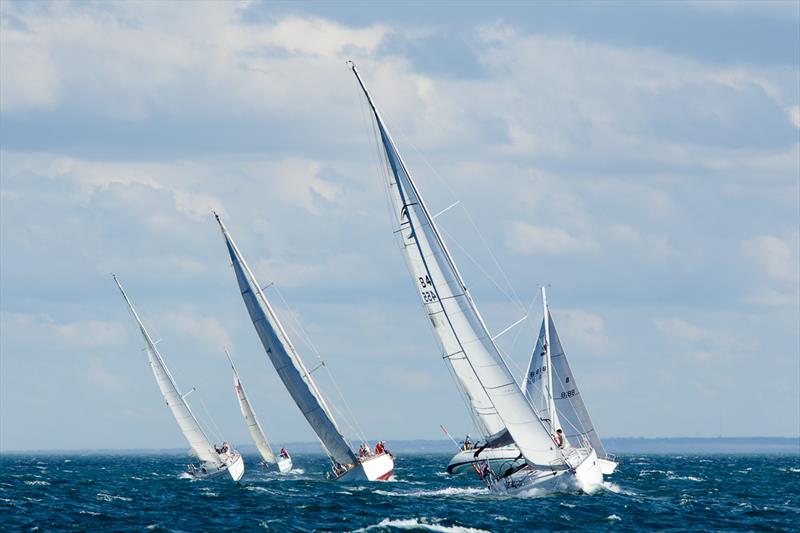 BLiSS regatta fleet on Port Phillip in 20 knot winds photo copyright Steb Fisher Photography taken at Royal Brighton Yacht Club and featuring the IRC class