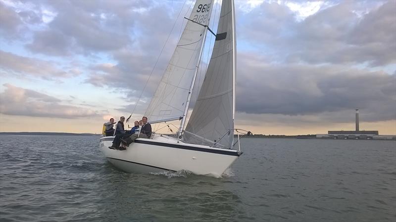 Imptish win Hamble River Wednesday Night Series A race 3 photo copyright Kathy Smalley taken at Hamble River Sailing Club and featuring the IRC class