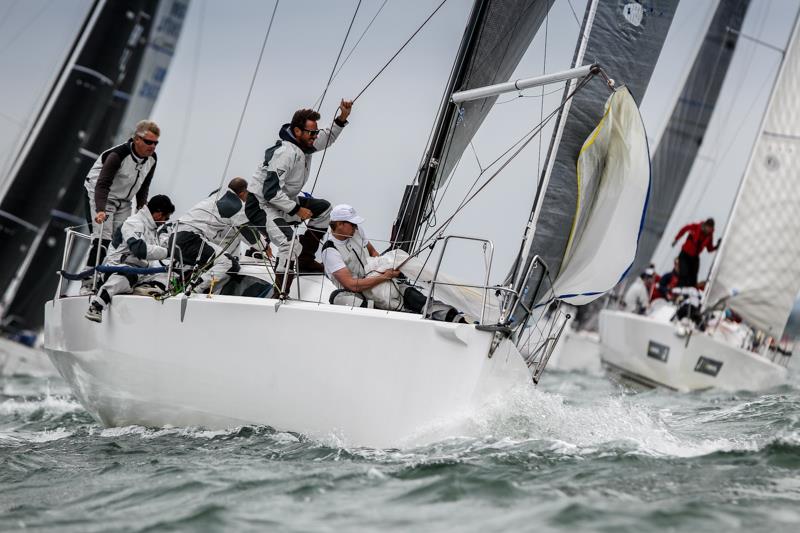 Runner up in IRC 2 after three bullets on the final day. David Franks JPK 1010 Strait Dealer at the North Sails June Regatta - photo © RSrnYC / Paul Wyeth