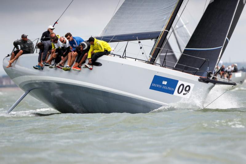 Eric De Turkheim's A13, Teasing Machine (France Blue) on day 1 of the Brewin Dolphin Commodores' Cup photo copyright Paul Wyeth / RORC taken at Royal Ocean Racing Club and featuring the IRC class