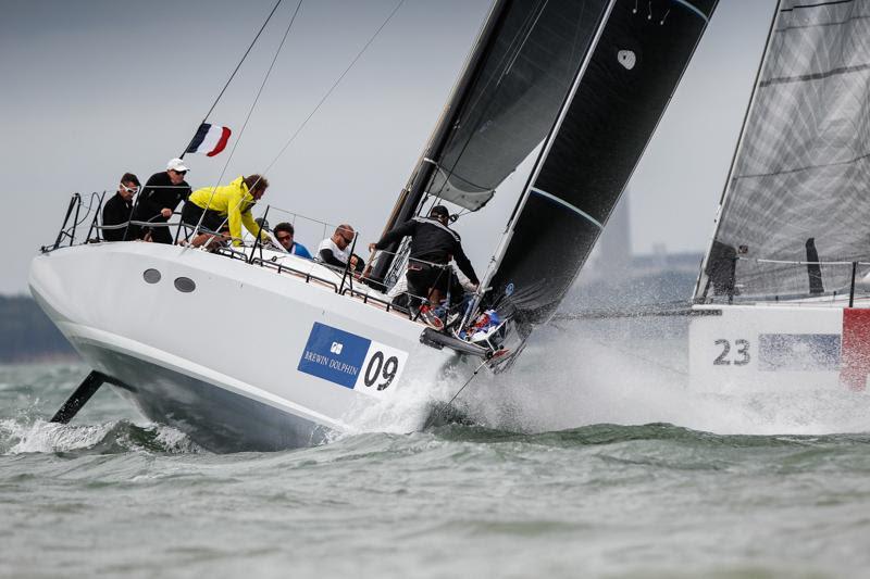 Eric de Turkheim's A13, Teasing Machine (France Blue) in the Brewin Dolphin Commodores' Cup photo copyright RORC / Paul Wyeth taken at Royal Ocean Racing Club and featuring the IRC class