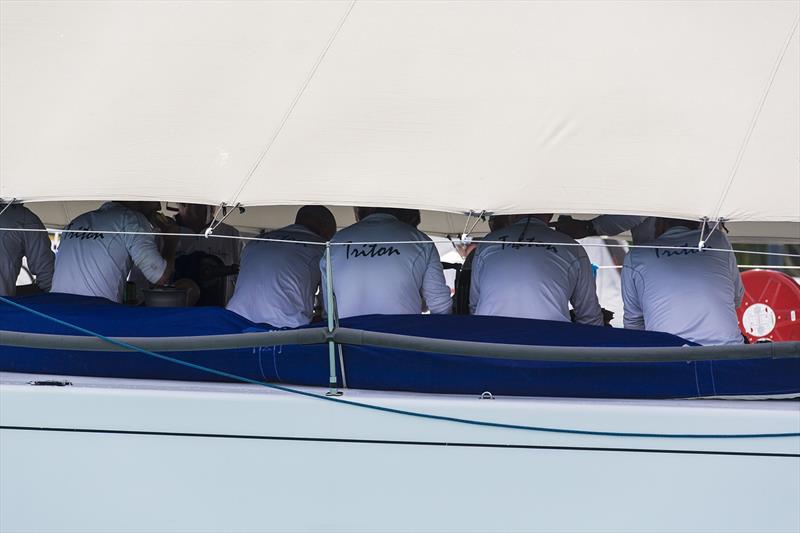 Triton crew staying out of the sun on day 2 at Audi Hamilton Island Race Week - photo © Andrea Francolini