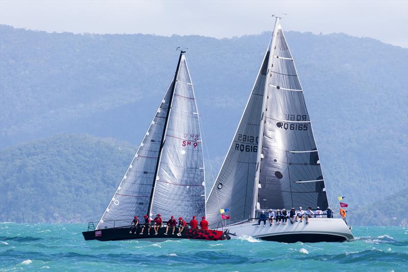 Scarlet Runner and Drakes Prayer on day 5 at Audi Hamilton Island Race Week photo copyright Andrea Francolini taken at Hamilton Island Yacht Club and featuring the IRC class