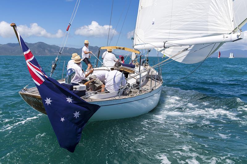 Mark Chew's elegant 'Fair Winds' on day 1 at SeaLink Magnetic Island Race Week 2016 photo copyright Andrea Francolini taken at Townsville Yacht Club and featuring the IRC class