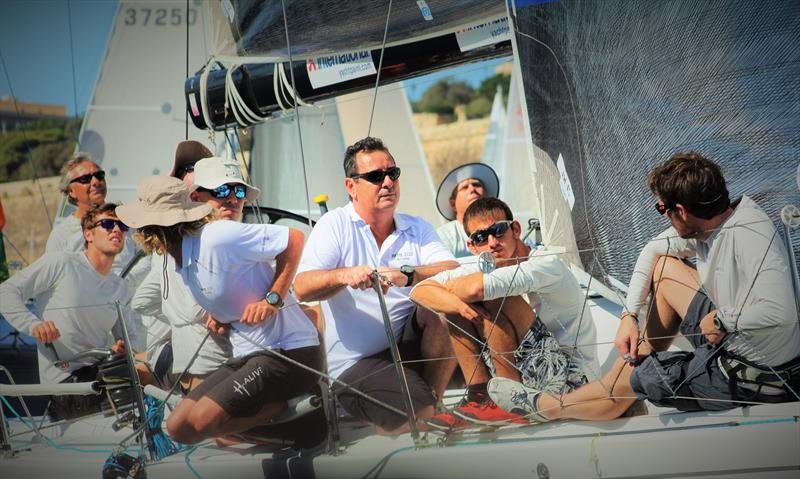 Artie crew during the Rolex Middle Sea Race photo copyright Adele Muscat taken at Royal Malta Yacht Club and featuring the IRC class