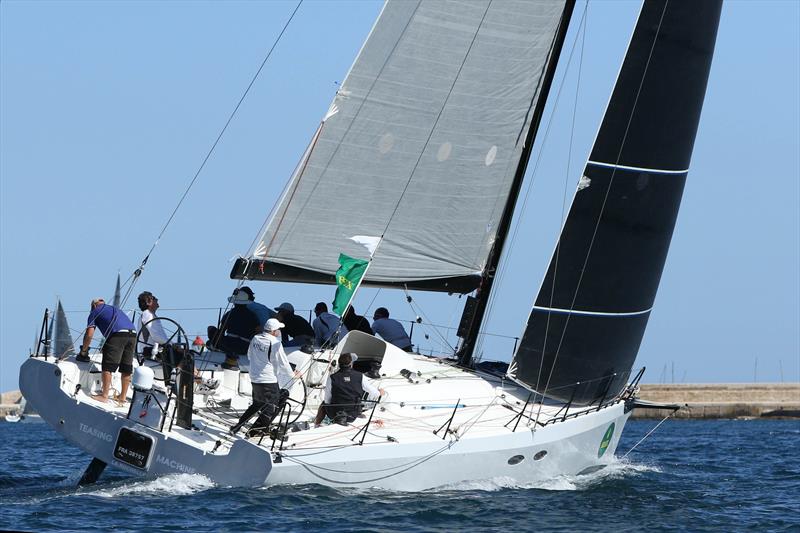 Teasing Machine during the Rolex Middle Sea Race photo copyright Angie Conti taken at Royal Malta Yacht Club and featuring the IRC class
