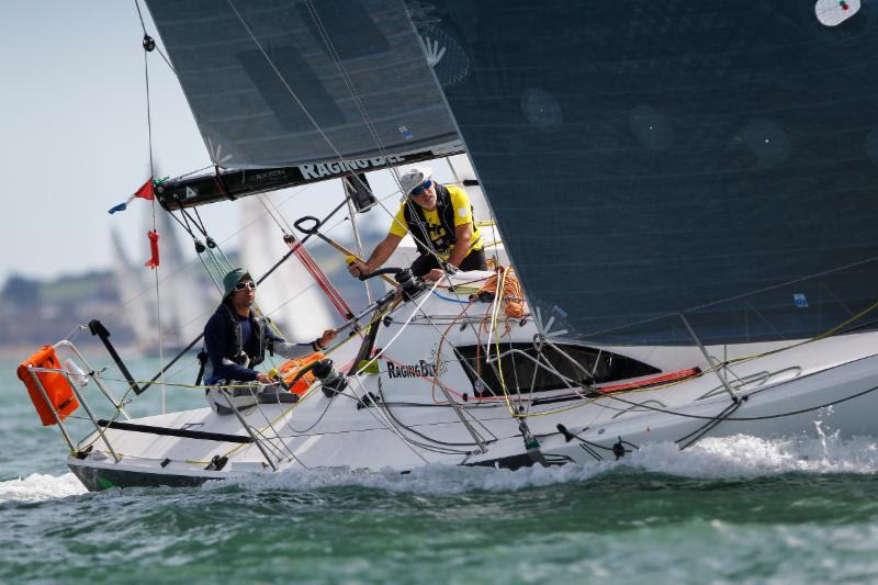 Winning IRC Three and the Two Handed division in the 2016 RORC Season's Points Championship: Raging Bee, JPK 10.10, Louis-Marie Dussere - photo © RORC / Paul Wyeth / www.pwpictures.com