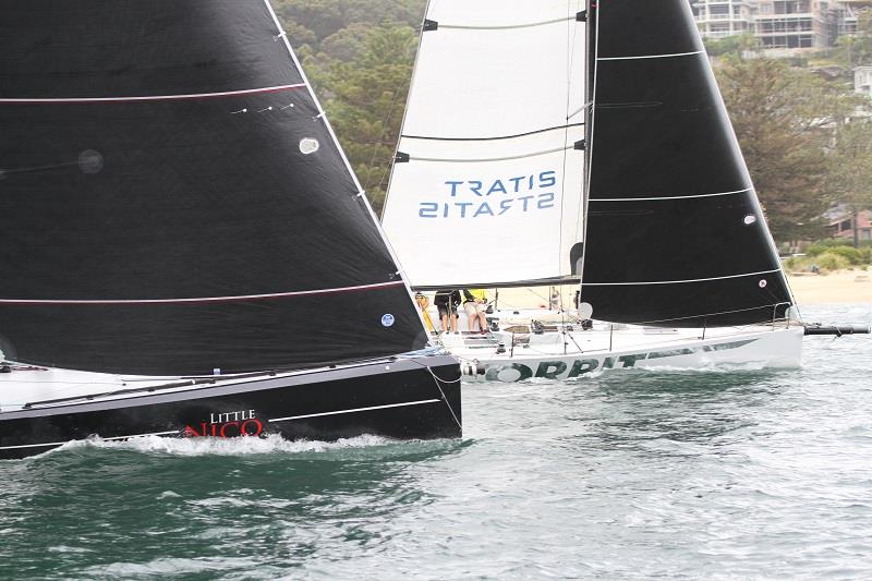 Little Nico and Orbit off the Super 12s start on day 2 of the Sydney Short Ocean Racing Championship photo copyright MHYC taken at Middle Harbour Yacht Club and featuring the IRC class