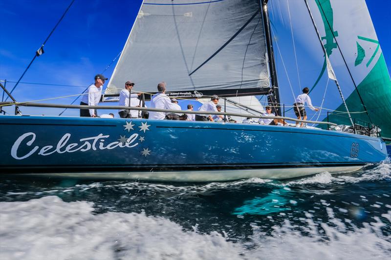 Celestial at Sail Port Stephens 2015 photo copyright Craig Greenhill / Saltwater Images taken at Corlette Point Sailing Club and featuring the IRC class