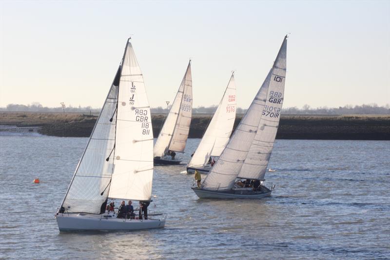 Crouch Yacht Club Nutcracker Series race 2 photo copyright Russ Cashel taken at Crouch Yacht Club and featuring the IRC class