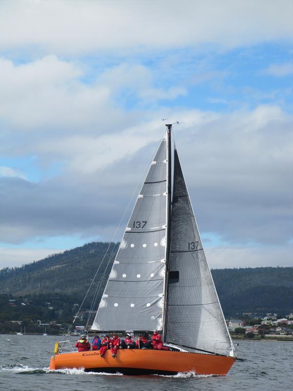 Kiaulani, winner of the PHS division of the King of Derwent photo copyright Michelle Denney taken at Derwent Sailing Squadron and featuring the IRC class