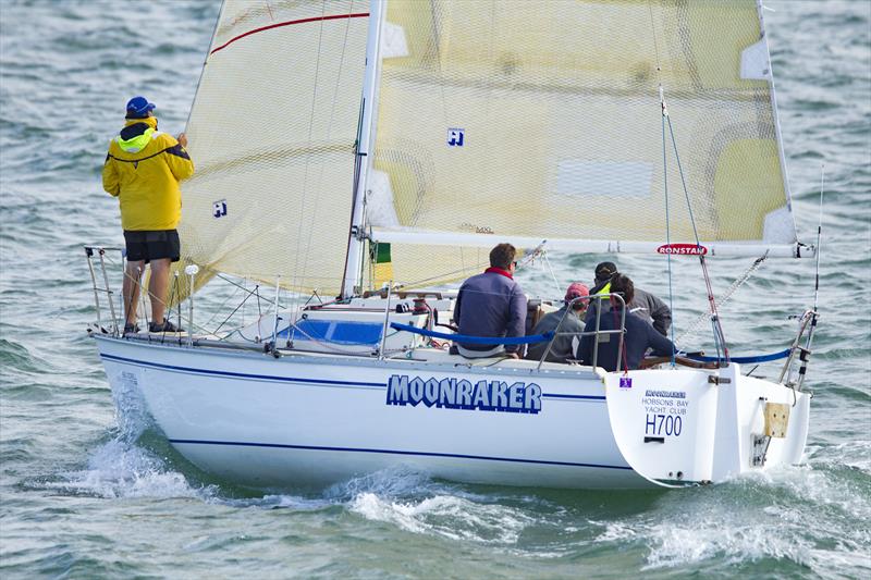 Moonraker winning S80 on day 3 at the Festival of Sails 2017 photo copyright Steb Fisher taken at Royal Geelong Yacht Club and featuring the IRC class