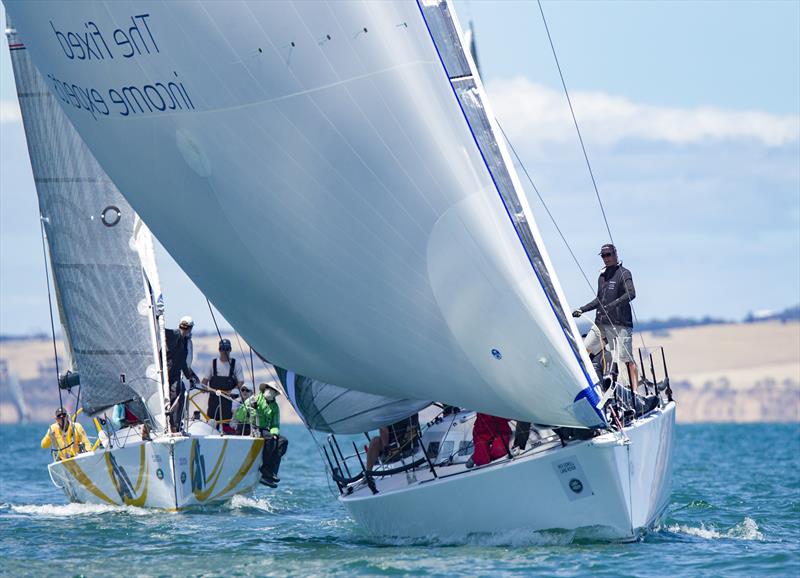 Cunning Plan in AMS Div 1 on day 3 at the Festival of Sails 2017 photo copyright Steb Fisher taken at Royal Geelong Yacht Club and featuring the IRC class