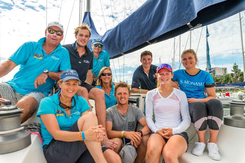White Onyx crew on day 3 at the Festival of Sails 2017 photo copyright LaFoto taken at Royal Geelong Yacht Club and featuring the IRC class