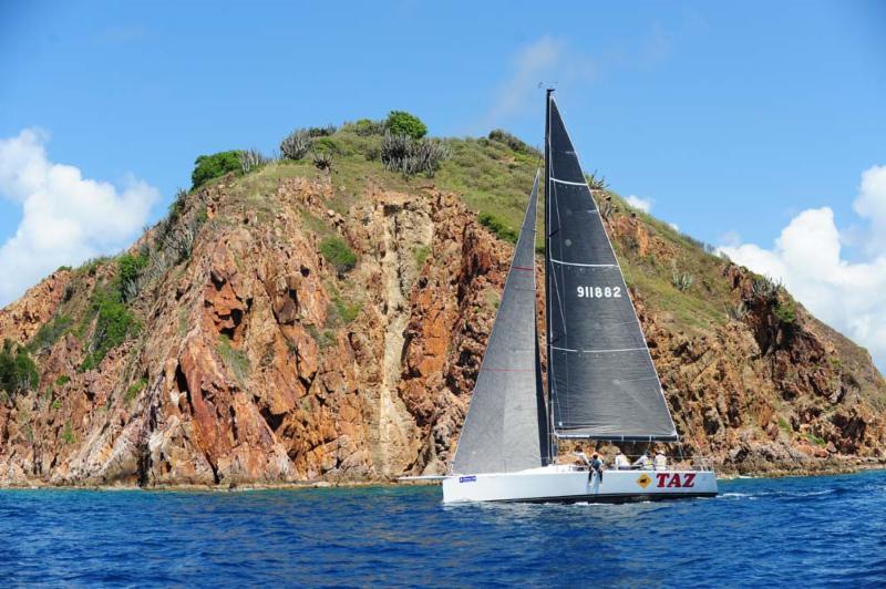 From Antigua, Bernie Evan Wong's RP37, TAZ during the Nanny Cay Cup at the BVI Spring Regatta - photo © BVISR / ToddVanSickle