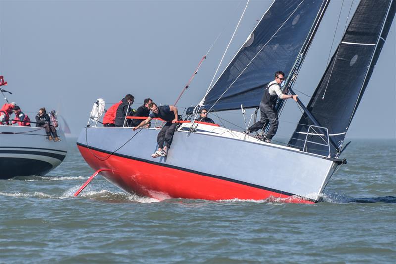 Redshift on Crewsaver Warsash Spring Championship Weekend 1 photo copyright Andrew Adams / www.closehauledphotography.com taken at Warsash Sailing Club and featuring the IRC class