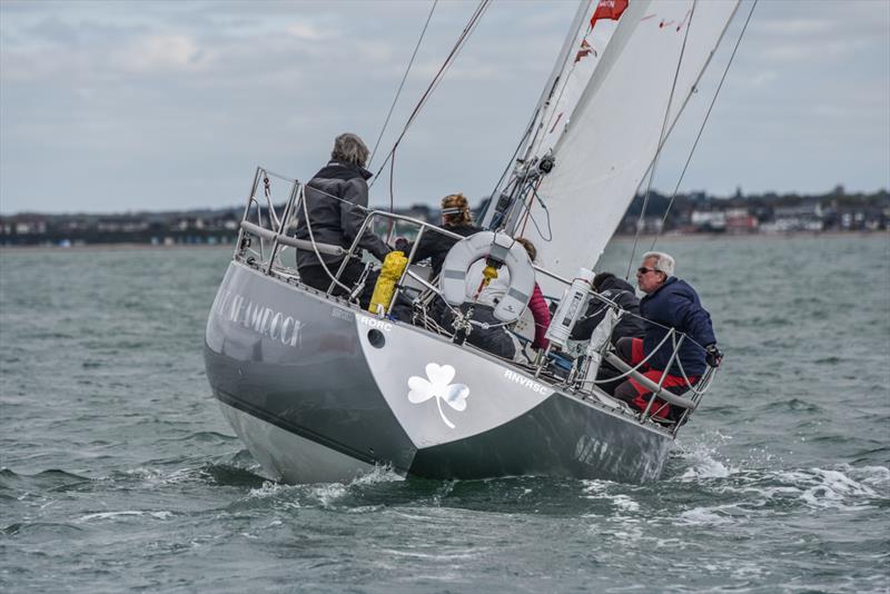 Silver Shamrock during the Helly Hansen Warsash Spring Series photo copyright Andrew Adams / www.closehauledphotography.com taken at Warsash Sailing Club and featuring the IRC class