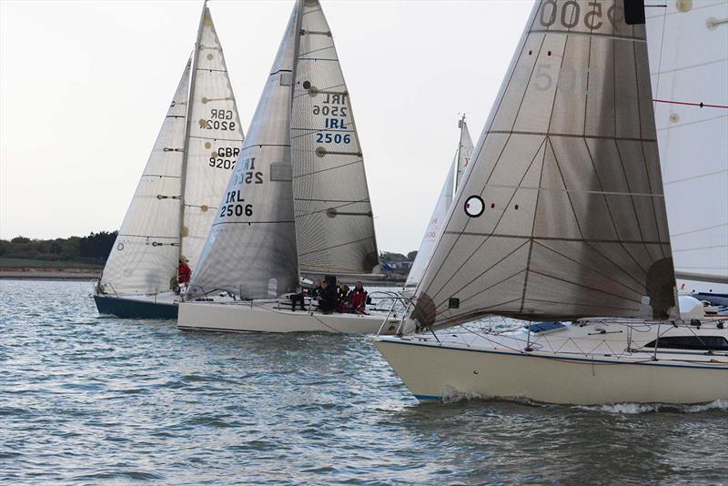 Class 2 start on day 5 of the Hamble River Early Bird Series - photo © Trevor Pountain