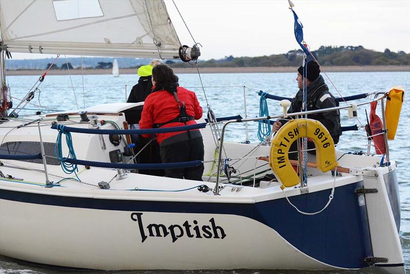 Imptish on day 5 of the Hamble River Early Bird Series photo copyright Trevor Pountain taken at Hamble River Sailing Club and featuring the IRC class