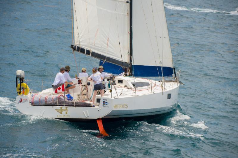 Morgen Watson's Pogo 12.50, Hermes during the Antigua Bermuda Race photo copyright Ted Martin taken at Royal Bermuda Yacht Club and featuring the IRC class