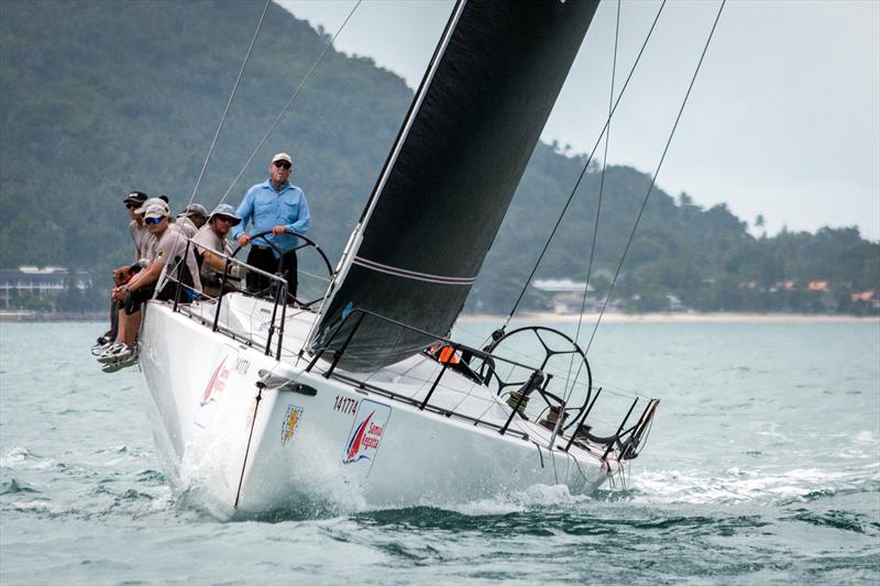 Zannekin were the big grinners today recording their first win of the series in IRC Zero on day 4 of the Samui Regatta 2017 photo copyright Joyce Ravara taken at  and featuring the IRC class