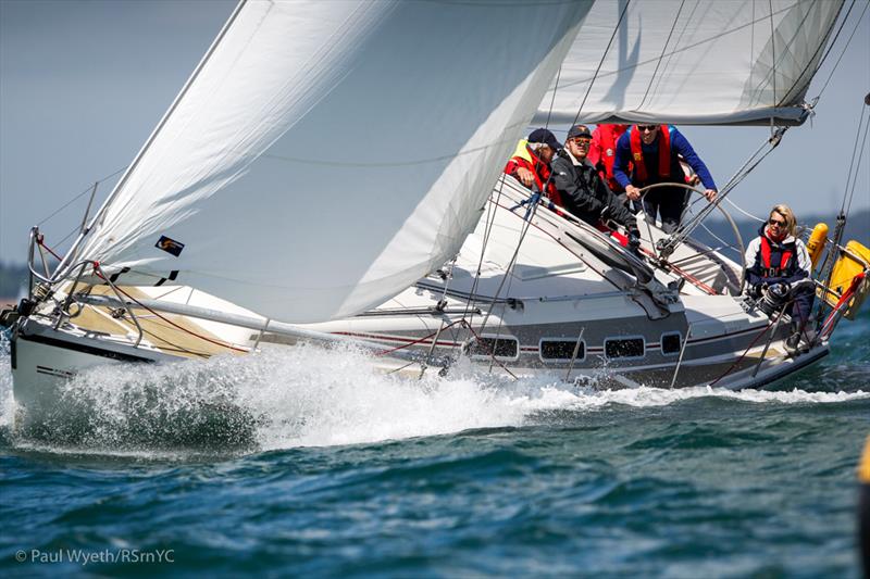 Royal Southern Yacht Club Commodore, Karen Henderson-Williams, racing Dehler 37 Illywhacker on day 1 of the Harken June Regatta - photo © Paul Wyeth / www.pwpictures.com