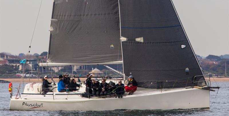 Absolut second in AMS div 2 and first IRC div 1 at the Australian Women's Keelboat Regatta photo copyright Bruno Cocozza taken at Royal Melbourne Yacht Squadron and featuring the IRC class