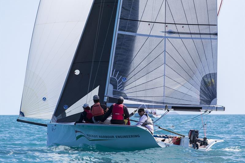 Vivace on day 1 of Airlie Beach Race Week 2017 photo copyright Andrea Francolin taken at Whitsunday Sailing Club and featuring the IRC class