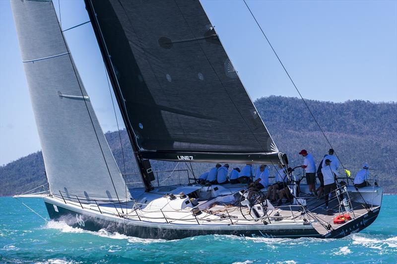 Alive has taken line honours each day - Airlie Beach Race Week 2017 photo copyright Andrea Francolin taken at Whitsunday Sailing Club and featuring the IRC class