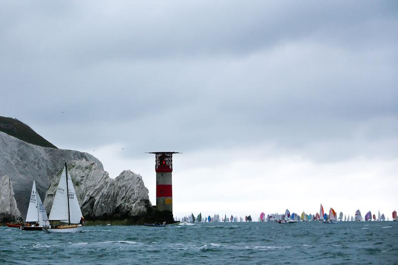 The 2017 Round the Island Race in association with Cloudy Bay fleet round the iconic Needles on the Isle of Wight photo copyright Paul Wyeth / www.pwpictures.com taken at  and featuring the IRC class
