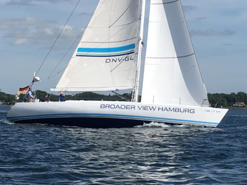 Five sailors under 21 will compete on Hamburgischer Verein Seefahrt's Andrews 56, Broader View Hamburg, including skipper, Björn Woge's son photo copyright Björn Woge taken at Royal Ocean Racing Club and featuring the IRC class