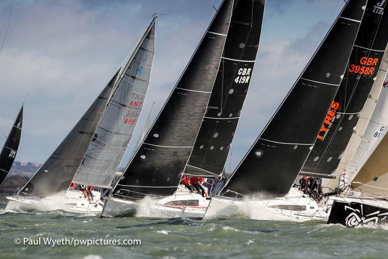 2017 Hamble Winter Series week 6 photo copyright Paul Wyeth / www.pwpictures.com taken at Hamble River Sailing Club and featuring the IRC class