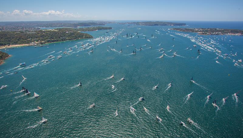 Royal Sydney Hobart Yacht Race start photo copyright Rolex / Daniel Forster taken at Cruising Yacht Club of Australia and featuring the IRC class