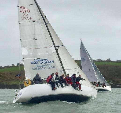 Slack Alice (IRL 4170) on day 2 of the Matthewws Helly Hansen Kinsale Yacht Club Spring Series photo copyright Dave Sull taken at Kinsale Yacht Club and featuring the IRC class