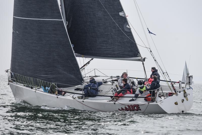Malice in IRC2 on day 4 of the Helly Hansen Warsash Spring Series photo copyright Andrew Adams / www.closehauledphotography.com taken at Warsash Sailing Club and featuring the IRC class