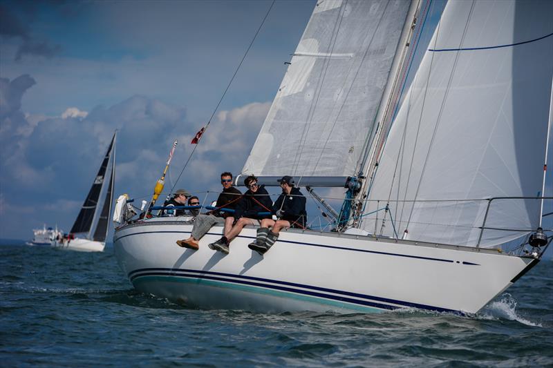 Jonathan Rolls' classic S&S Swan 38 Xara during the 2021 De Guingand Bowl Race photo copyright Paul Wyeth / RORC taken at Royal Ocean Racing Club and featuring the IRC class