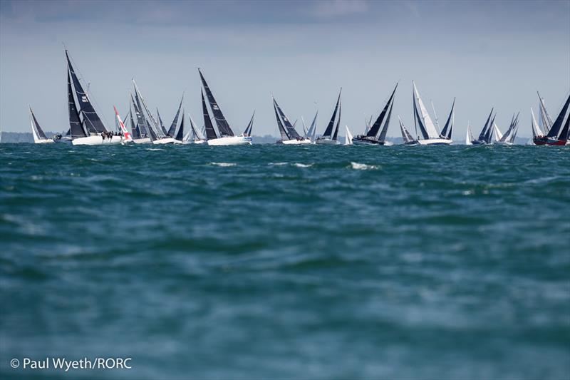 120 boats compete in the 2021 Cowes-Dinard-St Malo Race photo copyright Paul Wyeth / RORC taken at Royal Ocean Racing Club and featuring the IRC class