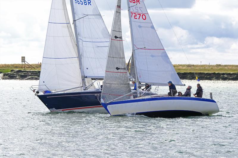 Cruiser racing was intense throughout the weekend at Burnham Week 2021 photo copyright Roger Mant taken at Royal Burnham Yacht Club and featuring the IRC class