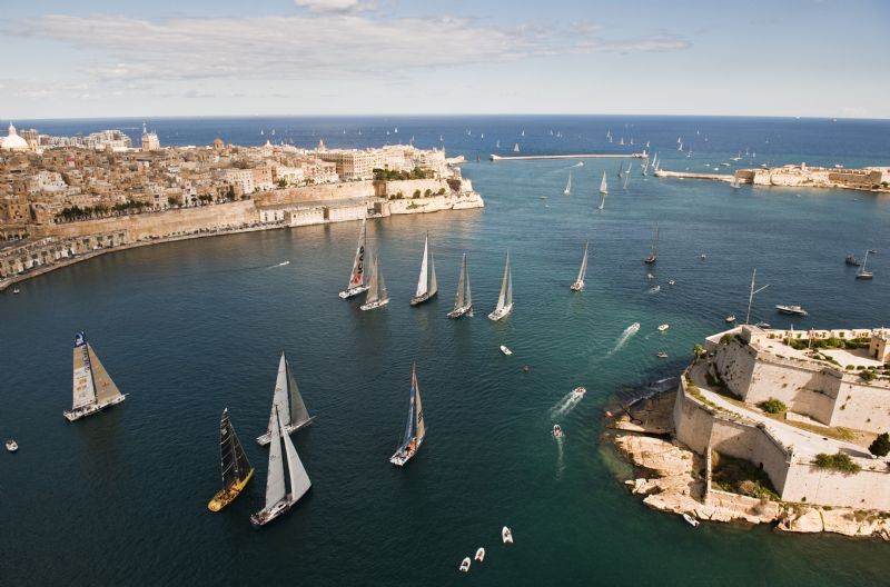 The start of the 30th Rolex Middle Sea Race at Grand Harbour photo copyright Kurt Arrigo / Rolex taken at Royal Malta Yacht Club and featuring the IRC class