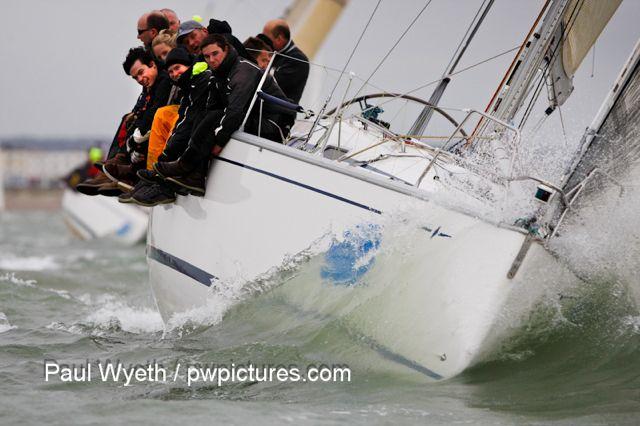 Garmin Hamble Winter Series week 8 photo copyright Paul Wyeth / www.pwpictures.com taken at Hamble River Sailing Club and featuring the IRC class