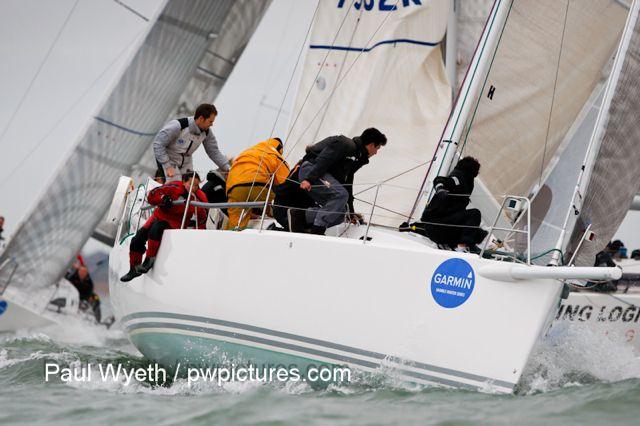 Garmin Hamble Winter Series week 8 photo copyright Paul Wyeth / www.pwpictures.com taken at Hamble River Sailing Club and featuring the IRC class