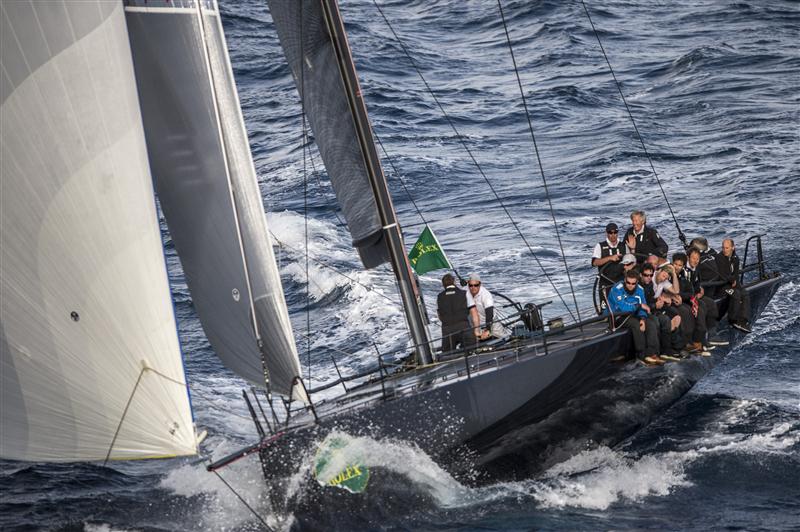 Jethou (GBR) surfing the waves during the Rolex Volcano Race photo copyright Kurt Arrigo / Rolex taken at Yacht Club Capri and featuring the IRC class