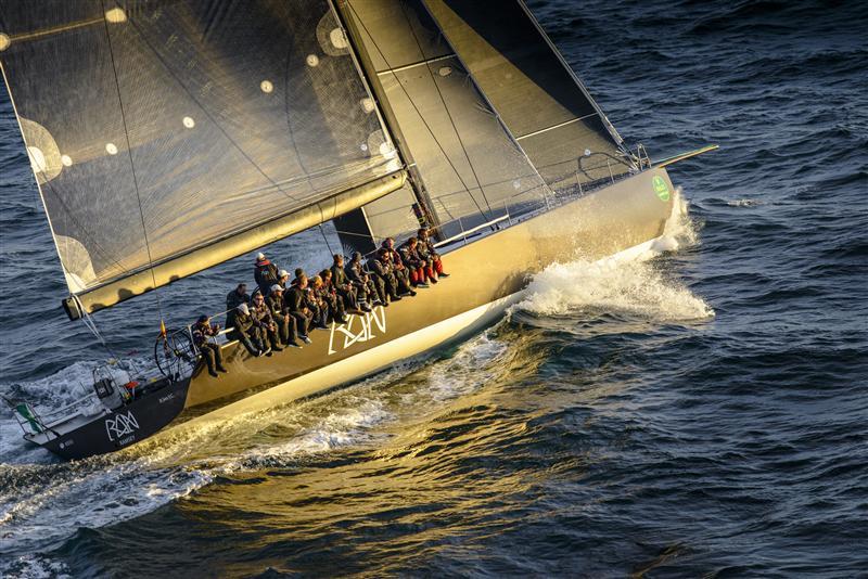 RAN at sunset in the Rolex Fastnet Race 2013 photo copyright Kurt Arrigo / Rolex taken at  and featuring the IRC class
