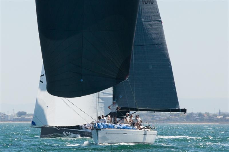Ikon and Ichi Ban racing on Port Phillip Bay - Australian Yachting Championships photo copyright Alex McKinnon taken at Sandringham Yacht Club and featuring the IRC class