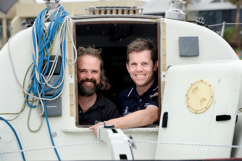 Tom Crabb (left) and Daniel Turner aboard Runaway - photo © Daniel Turner