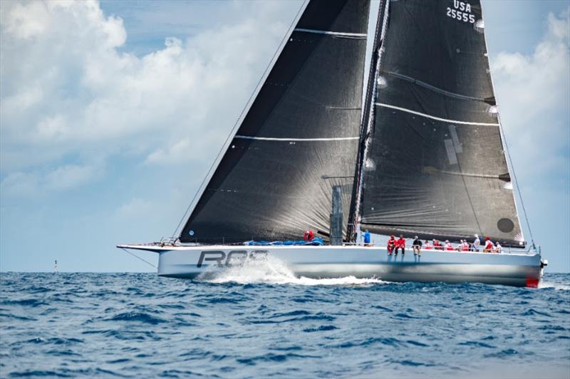 Rambler at the start area of the AAR race from Bermuda to Hamburg on July 8, 2018 photo copyright John Manderson taken at Yacht Club Costa Smeralda and featuring the IRC class