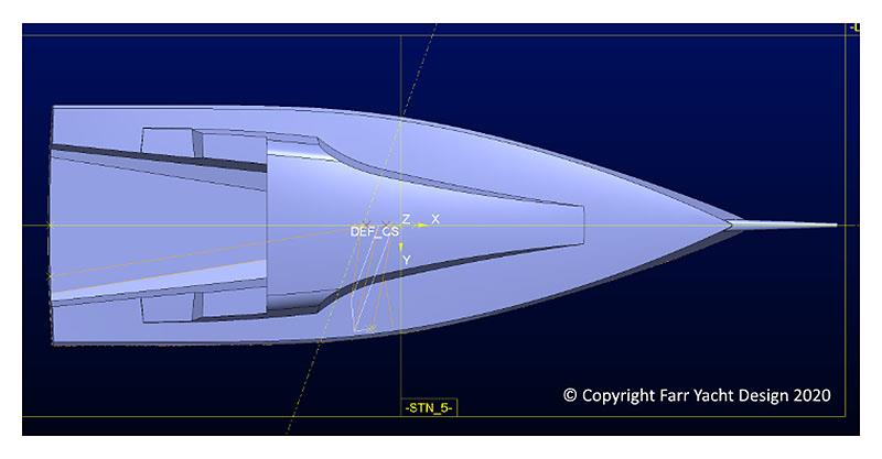 X2 by Farr deck layout - aerial - photo © Farr Yacht Design