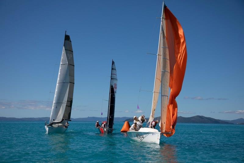 Top Gear, The Stig and Mister Magoo struggling in little breeze - 2020 Airlie Beach Race Week, final day photo copyright Shirley Wodson / ABRW taken at Whitsunday Sailing Club and featuring the IRC class