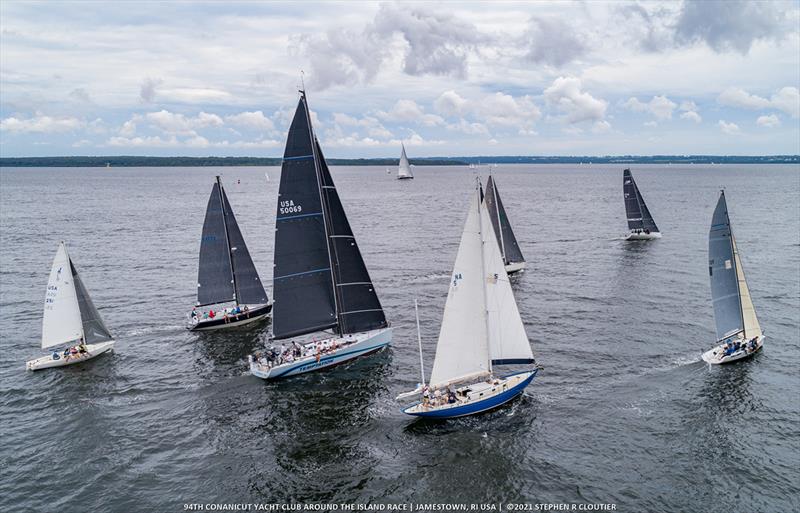 Boats of all sizes - 2021 Conanicut Yacht Club Around the Island Race photo copyright Stephen R Cloutier taken at Conanicut Yacht Club and featuring the IRC class