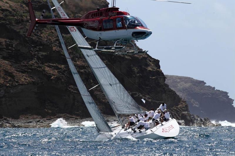 IRC Two -Carlo Falcone's legendary Caccia Alla Volpe, skippered by Carlo's son Rocco, with sister Shirley in an all-Antiguan crew photo copyright Tim Wright / photoaction.com taken at Royal Ocean Racing Club and featuring the IRC class